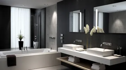 Sim, é perfeitamente possível utilizar drywall em banheiros e áreas úmidas, desde que sejam seguidas as especificações corretas. A chave para o sucesso está na escolha da placa RU (Resistente à Umidade), também conhecida como chapa verde, desenvolvida especialmente para ambientes com presença intermitente de umidade.