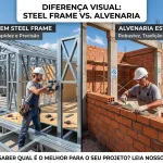 Steel Frame ou Alvenaria: qual sistema construtivo escolher?